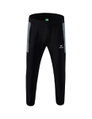 Erima Trainingshose (Präsentation) Team lang (100% Polyester, leicht, moderner schmaler Schnitt) schwarz/grau Herren