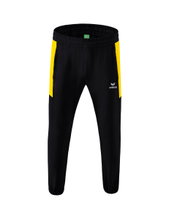 Erima Trainingshose (Präsentation) Team lang (100% Polyester, leicht, moderner schmaler Schnitt) schwarz/gelb Jungen