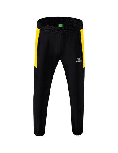 Erima Trainingshose (Präsentation) Team lang (100% Polyester, leicht, moderner schmaler Schnitt) schwarz/gelb Jungen