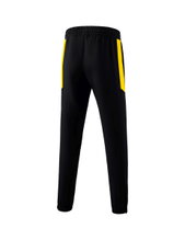 Erima Trainingshose (Präsentation) Team lang (100% Polyester, leicht, moderner schmaler Schnitt) schwarz/gelb Jungen