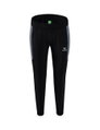 Erima Trainingshose (Präsentation) Team lang (100% Polyester, leicht, moderner schmaler Schnitt) schwarz/grau Damen