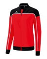 Erima Präsentationsjacke Change (100% rec. Polyester, elastisches Funktionsmaterial) rot/schwarz/weiss Damen
