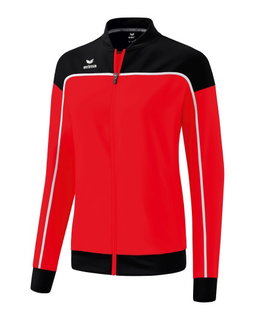Erima Präsentationsjacke Change (100% rec. Polyester, elastisches Funktionsmaterial) rot/schwarz/weiss Damen