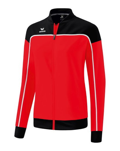 Erima Präsentationsjacke Change (100% rec. Polyester, elastisches Funktionsmaterial) rot/schwarz/weiss Damen