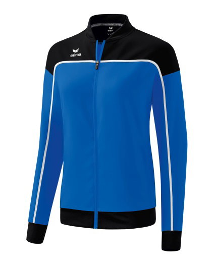 Erima Präsentationsjacke Change (100% rec. Polyester, elastisches Funktionsmaterial) royalblau/schwarz/weiss Damen