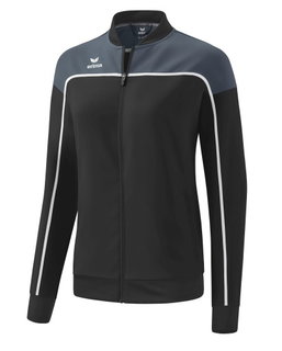 Erima Präsentationsjacke Change (100% rec. Polyester, elastisches Funktionsmaterial) schwarz/grau/weiss Damen