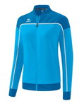 Erima Präsentationsjacke Change (100% rec. Polyester, elastisches Funktionsmaterial) curacaoblau/weiss Damen