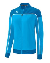 Erima Presentation Jacket Change (100% recycled Polyester, elastic functional material) blue/white Women