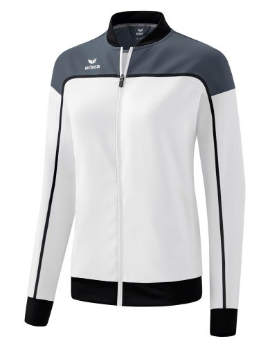 Erima Präsentationsjacke Change (100% rec. Polyester, elastisches Funktionsmaterial) weiss/grau/schwarz Damen
