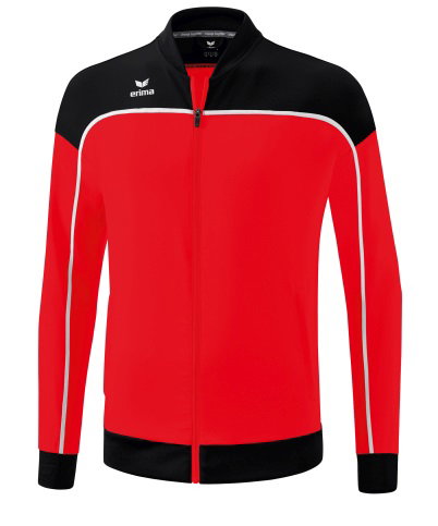 Erima Präsentationsjacke Change (100% rec. Polyester, elastisches Funktionsmaterial) rot/schwarz/weiss Herren