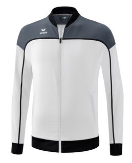 Erima Präsentationsjacke Change (100% rec. Polyester, elastisches Funktionsmaterial) weiss/grau/schwarz Herren