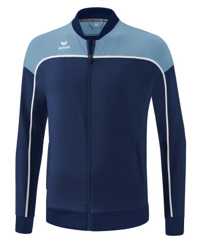 Erima Präsentationsjacke Change (100% rec. Polyester, elastisches Funktionsmaterial) navyblau/weiss Herren
