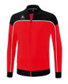 Erima Präsentationsjacke Change (100% rec. Polyester, elastisches Funktionsmaterial) rot/schwarz/weiss Jungen