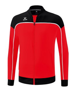 Erima Präsentationsjacke Change (100% rec. Polyester, elastisches Funktionsmaterial) rot/schwarz/weiss Jungen