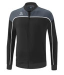 Erima Präsentationsjacke Change (100% rec. Polyester, elastisches Funktionsmaterial) schwarz/grau Jungen