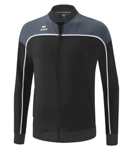 Erima Präsentationsjacke Change (100% rec. Polyester, elastisches Funktionsmaterial) schwarz/grau Jungen