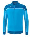 Erima Präsentationsjacke Change (100% rec. Polyester, elastisches Funktionsmaterial) curacaoblau/weiss Jungen