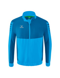 Erima Präsentationsjacke Six Wings (100% Polyester, Stehkragen, ohne Innenfutter) curacaoblau Herren