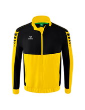 Erima Präsentationsjacke Six Wings (100% Polyester, Stehkragen, ohne Innenfutter) gelb/schwarz Herren