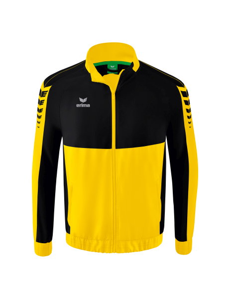 Erima Presentation Jacket Six Wings (100% Polyester, Stand-up Collar, without Lining) Yellow/Black Boys