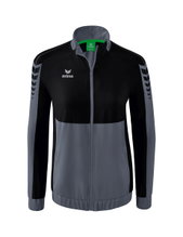 Erima Presentation Jacket Six Wings (100% Polyester, Stand-up Collar, tailored cut) grey/black Women