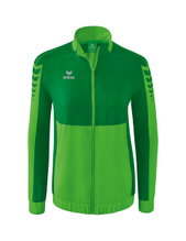 Erima Presentation Jacket Six Wings (100% Polyester, Stand-up collar, tailored cut) green/emerald Women