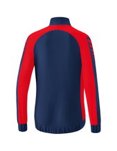 Erima Präsentationsjacke Six Wings (100% Polyester, Stehkragen, taillierter Schnitt) navyblau/rot Damen