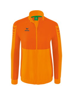 Erima Presentation Jacket Six Wings (100% Polyester, Stand-up Collar, tailored cut) orange Women