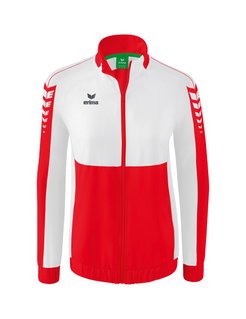 Erima Presentation Jacket Six Wings (100% Polyester, Stand-up Collar, tailored cut) red/white Women