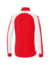 Erima Präsentationsjacke Six Wings (100% Polyester, Stehkragen, taillierter Schnitt) rot/weiss Damen