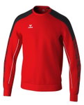 Erima Pullover Evo Star Sweatshirt (hoher Tragekomfort) rot/schwarz Herren