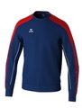 Erima Pullover Evo Star Sweatshirt (hoher Tragekomfort) navyblau/rot Herren