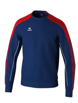Erima Pullover Evo Star Sweatshirt (hoher Tragekomfort) navyblau/rot Kinder