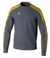 Erima Pullover Evo Star Sweatshirt (hoher Tragekomfort) grau/gelb Kinder