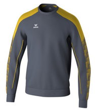 Erima Pullover Evo Star Sweatshirt (high wearing comfort) grey/yellow Men