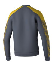 Erima Pullover Evo Star Sweatshirt (high wearing comfort) grey/yellow Men