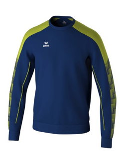 Erima Pullover Evo Star Sweatshirt (wysoki komfort noszenia) granatowy/limonkowy męski