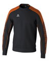 Erima Pullover Evo Star Sweatshirt (hoher Tragekomfort) schwarz/orange Kinder