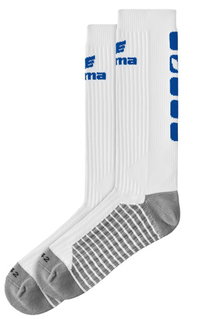 Erima Sportsocke Crew 5-Cubes weiss/royalblau - 1 Paar