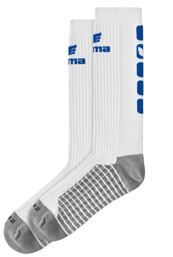 Erima Sportsocke Crew 5-Cubes weiss/royalblau - 1 Paar