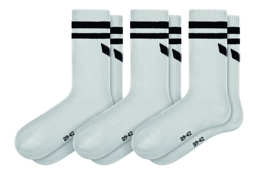 Erima Sportsocken Wings (Baumwolle) weiss/schwarz - 3 Paar