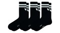 Erima Sportsocken Wings (Baumwolle) schwarz/weiss - 3 Paar