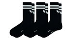 Erima Sportsocken Wings (Baumwolle) schwarz/weiss - 3 Paar