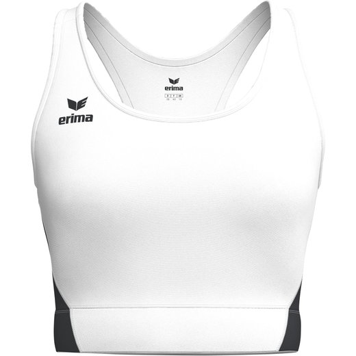Erima Sport-Bra T&F Wings (Racerback, feuchtigkeitsabsorbierend) weiss/schwarz Damen