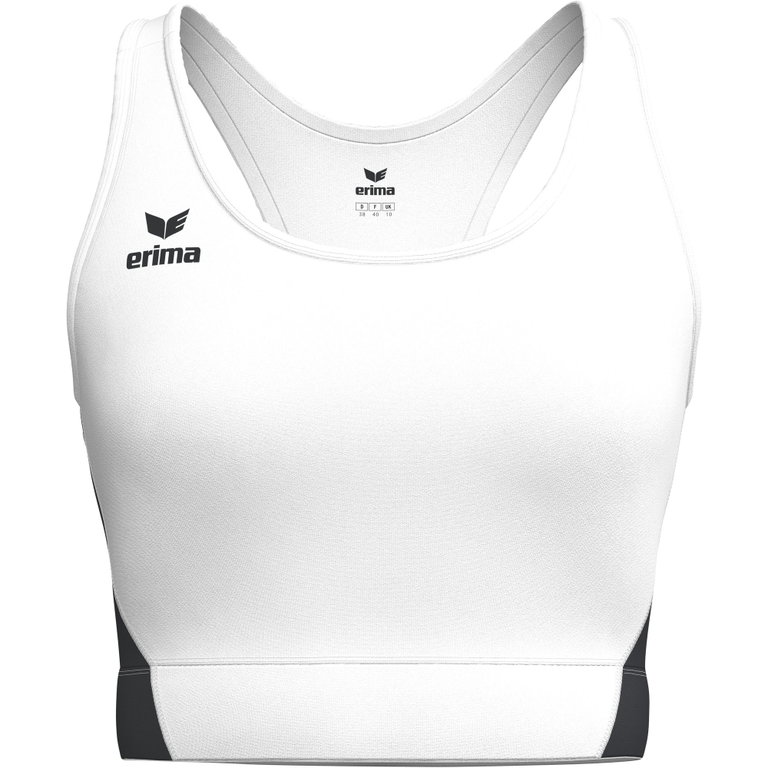 Erima Sport-Bra T&F Wings (Racerback, feuchtigkeitsabsorbierend) weiss/schwarz Damen