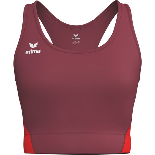 Erima Sport-Bra T&F Wings (Racerback, feuchtigkeitsabsorbierend) bordeauxrot Damen