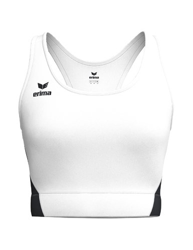 Erima Sport-Bra T&F Wings (Racerback, feuchtigkeitsabsorbierend) weiss/schwarz Damen