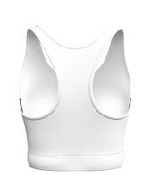 Erima Sports Bra T&F Wings (Racerback, moisture-wicking) white/black ladies