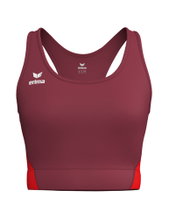 Erima Sport-Bra T&F Wings (Racerback, feuchtigkeitsabsorbierend) bordeauxrot Damen