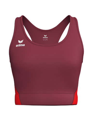 Erima Sports Bra T&F Wings (Racerback, moisture-wicking) burgundy ladies